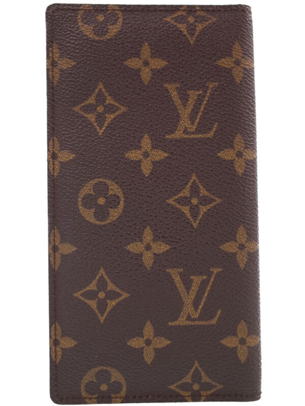 Louis Vuitton Long fold Bi Wallet Monogram Check Brown